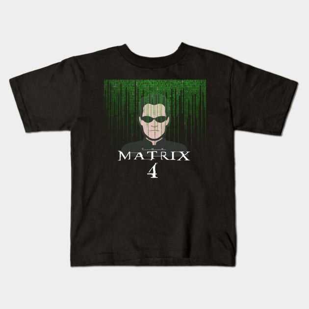 Resurrections Matrix 4 - avatar Trinity Neo Keanu Reeves Kids T-Shirt by Pannolinno
